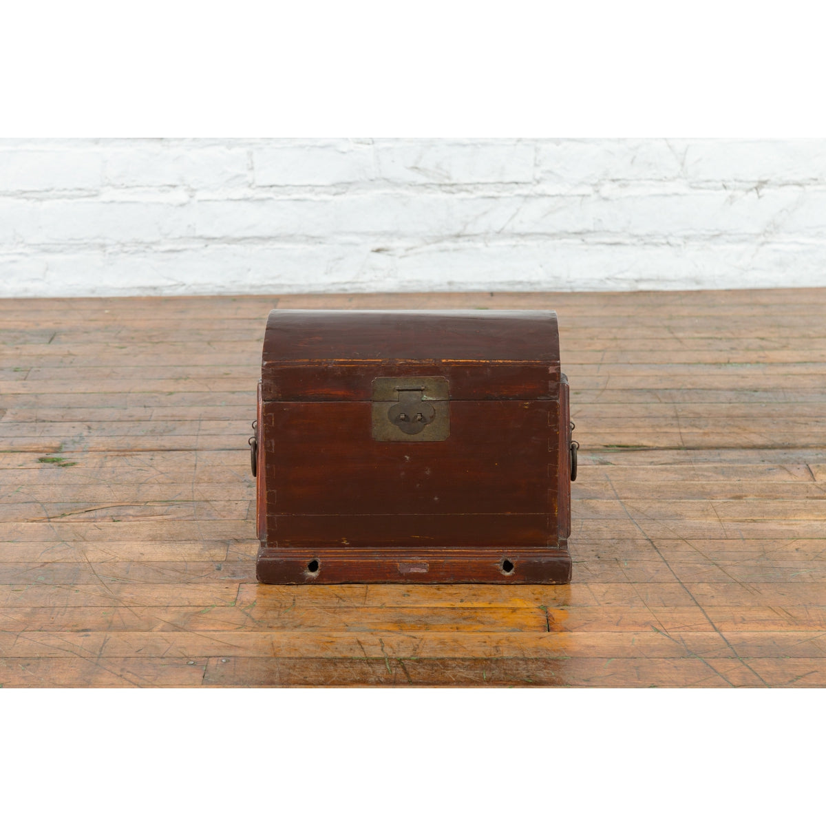 Chinese Late Qing Dynasty Document Box with Carrying Handles and Petite Holes-2. Asian & Chinese Furniture, Art, Antiques, Vintage Home Décor for sale at FEA Home