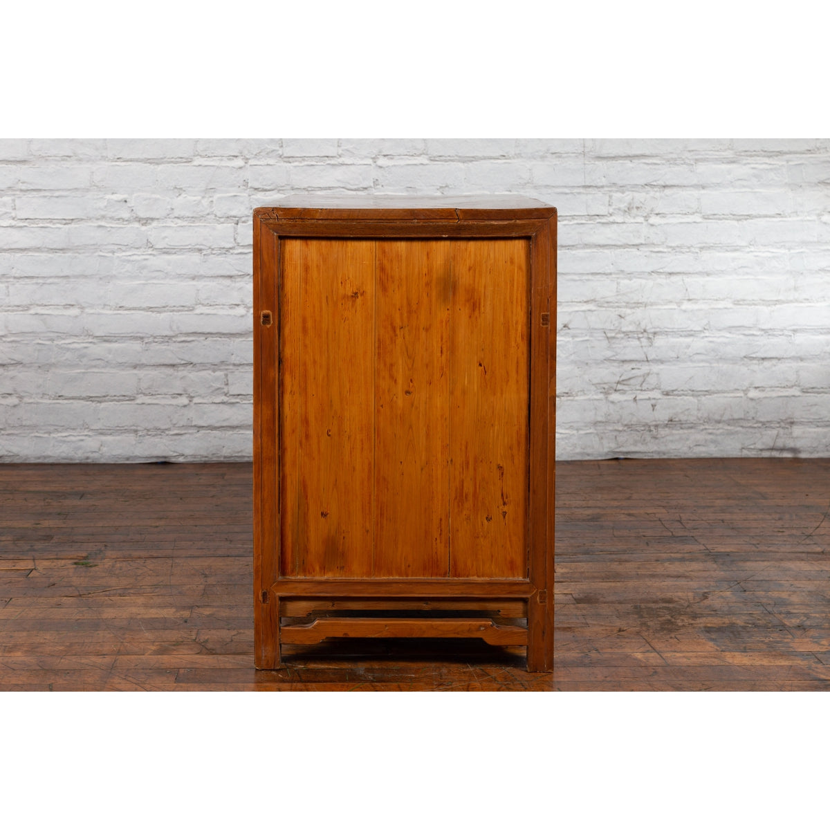 Chinese Late Qing Dynasty Elmwood Cabinet with Five Drawers over Two Doors-19. Asian &amp; Chinese Furniture, Art, Antiques, Vintage Home Décor for sale at FEA Home