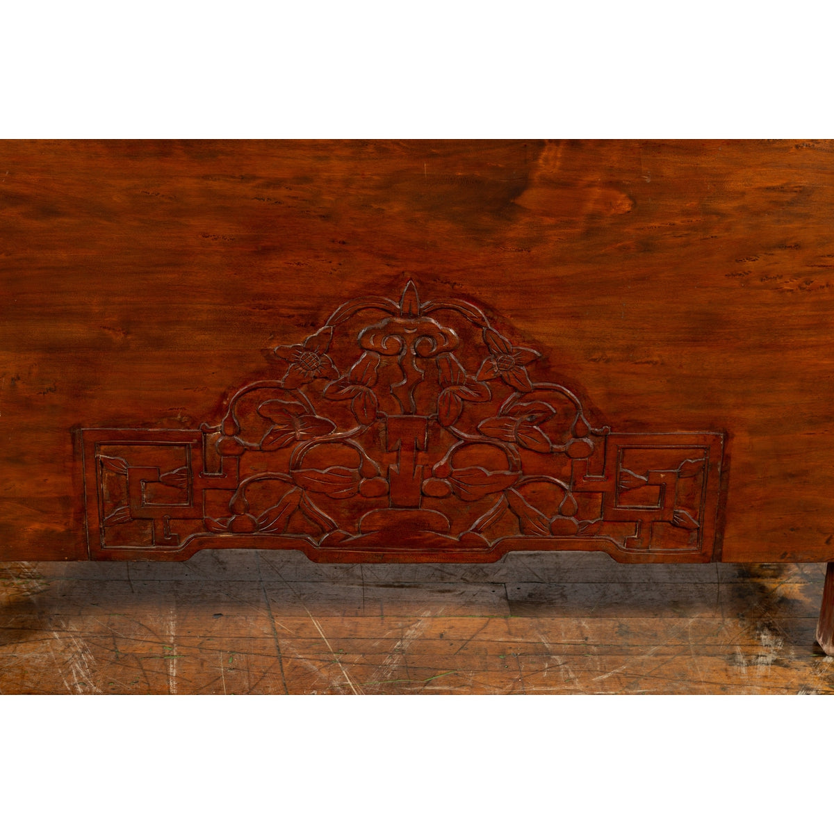Chinese Qing Dynasty 19th Century Armoire with Carved Skirt and Large Medallion-11. Asian &amp; Chinese Furniture, Art, Antiques, Vintage Home Décor for sale at FEA Home