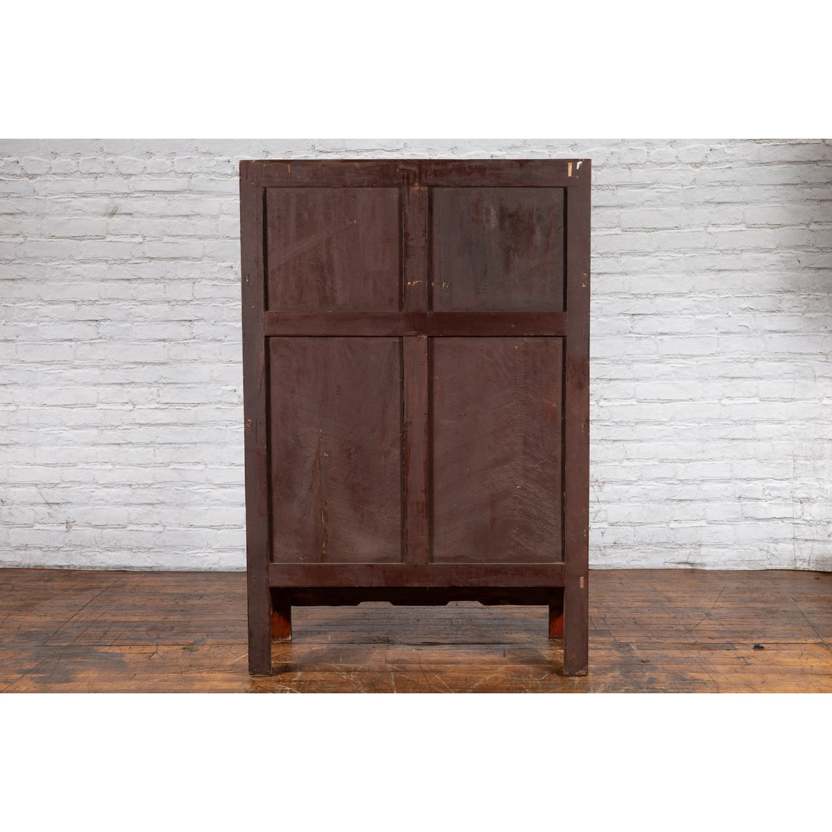 Chinese Qing Dynasty 19th Century Armoire with Carved Skirt and Large Medallion-14. Asian &amp; Chinese Furniture, Art, Antiques, Vintage Home Décor for sale at FEA Home