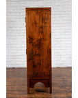 Chinese Qing Dynasty 19th Century Armoire with Carved Skirt and Large Medallion-15. Asian & Chinese Furniture, Art, Antiques, Vintage Home Décor for sale at FEA Home