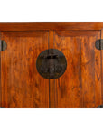 Chinese Qing Dynasty 19th Century Armoire with Carved Skirt and Large Medallion-6. Asian & Chinese Furniture, Art, Antiques, Vintage Home Décor for sale at FEA Home