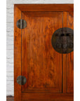 Chinese Qing Dynasty 19th Century Armoire with Carved Skirt and Large Medallion-8. Asian & Chinese Furniture, Art, Antiques, Vintage Home Décor for sale at FEA Home