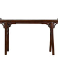 Chinese 19th Century Qing Dynasty Altar Console Table with Carved Spandrels-1. Asian & Chinese Furniture, Art, Antiques, Vintage Home Décor for sale at FEA Home