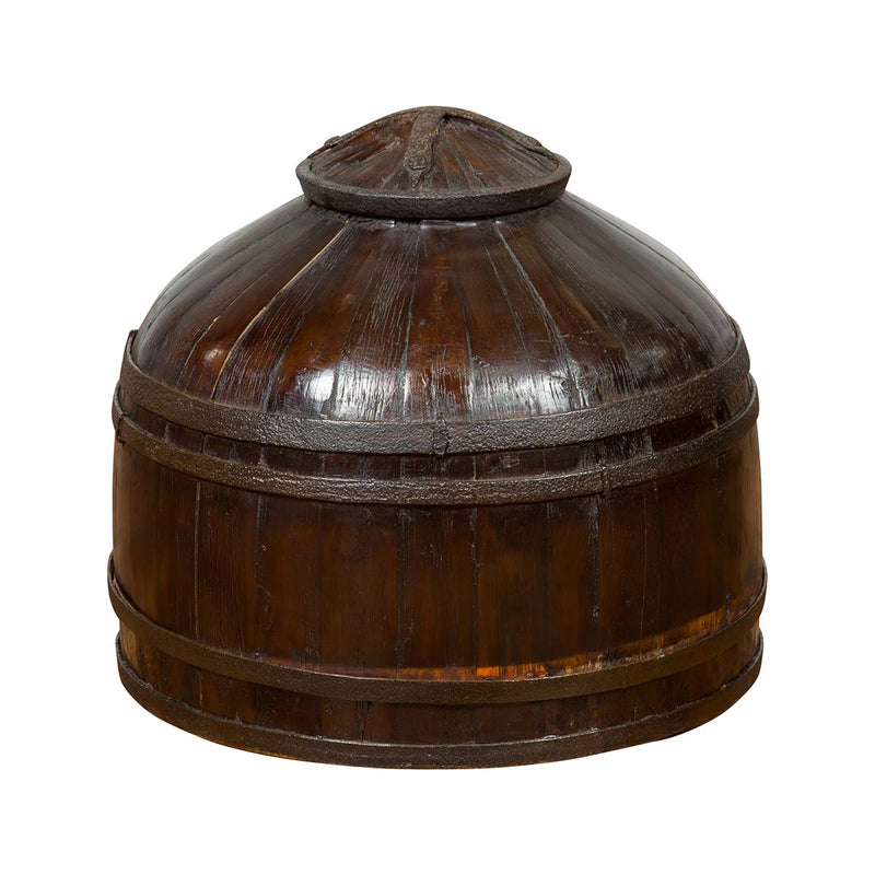 Chinese Antique Decorative Wooden Cover with Unusual Shape and Dark Patina-YN6787-1. Asian & Chinese Furniture, Art, Antiques, Vintage Home Décor for sale at FEA Home