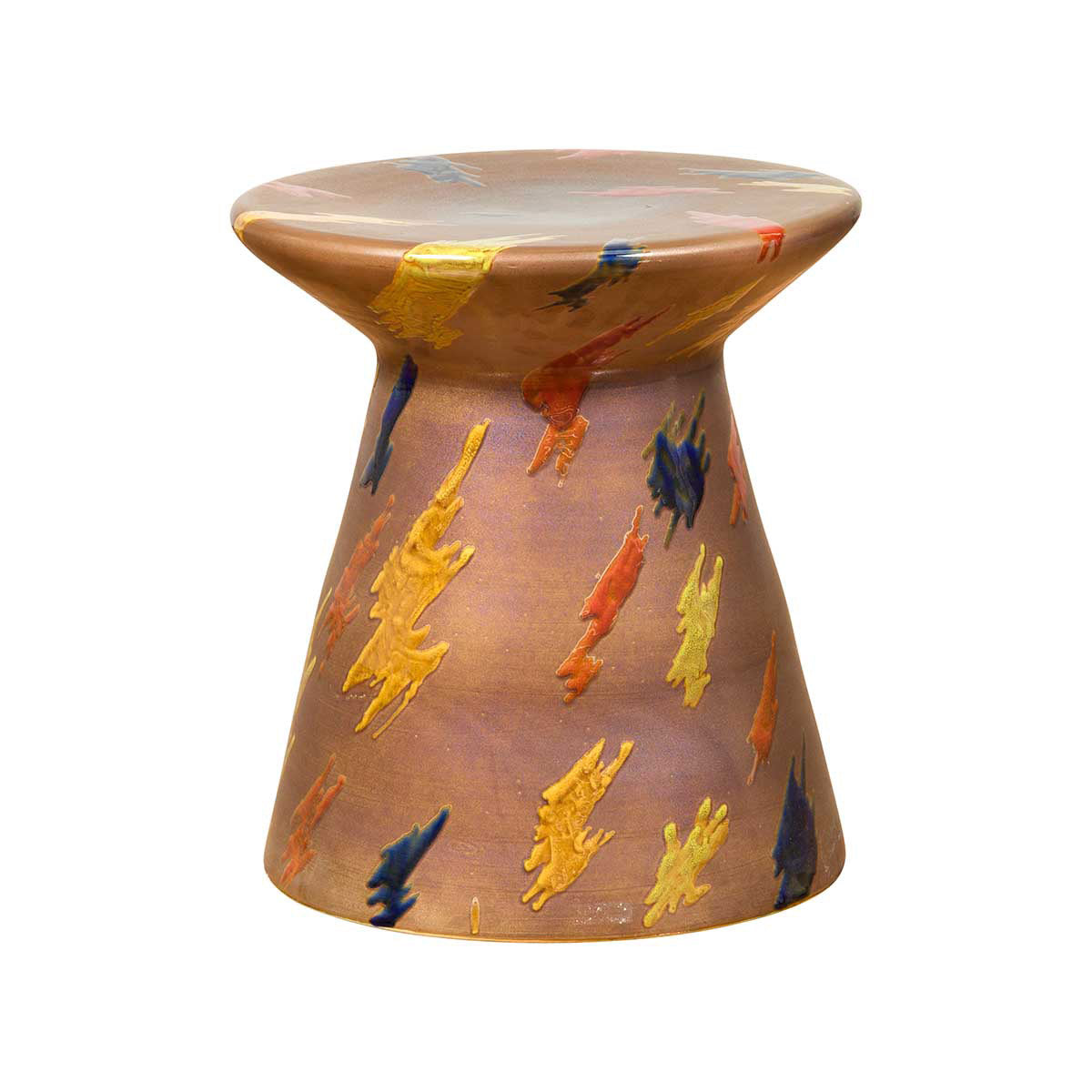 Contemporary Chinese Artisan Glazed and Hand Painted Garden Seat-1. Asian & Chinese Furniture, Art, Antiques, Vintage Home Décor for sale at FEA Home
