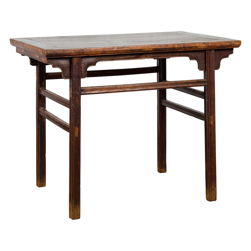 Chinese Qing Dynasty 19th Century Altar Console Table with Carved Apron-YN4011-1. Asian & Chinese Furniture, Art, Antiques, Vintage Home Décor for sale at FEA Home