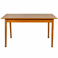 Vintage Chinese Dining Table with Simple Classical Design and Spade Feet