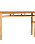 Chinese Qing Dynasty Wooden Console Table with Pillar-Shaped Strut Motifs-1. Asian & Chinese Furniture, Art, Antiques, Vintage Home Décor for sale at FEA Home