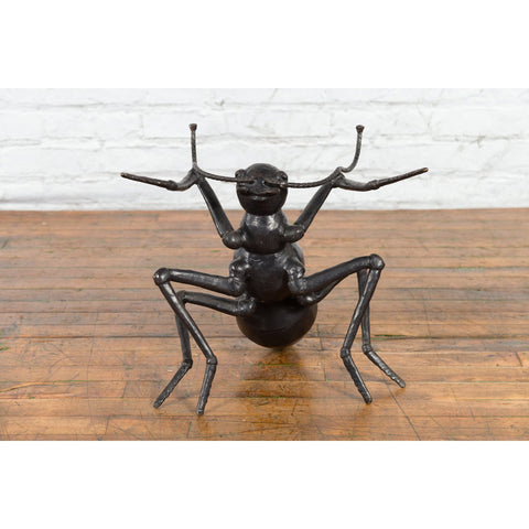 Contemporary Bronze Ant Table Base Sculpture
