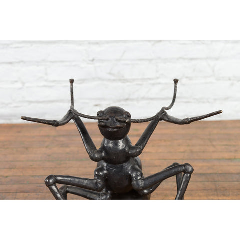 Contemporary Bronze Ant Table Base Sculpture