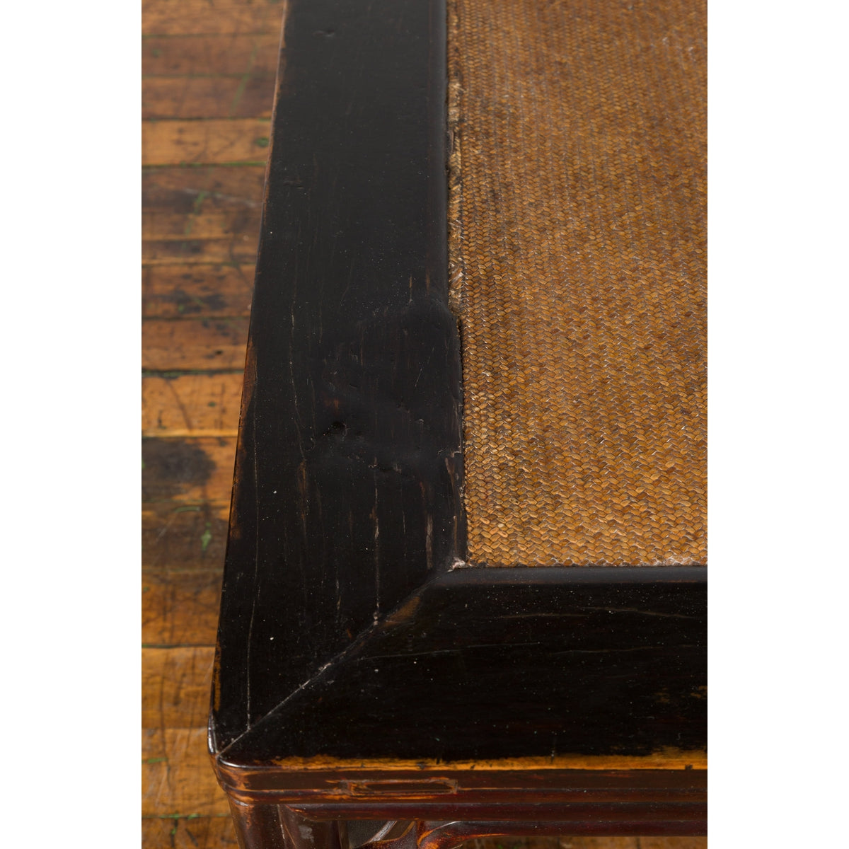 Chinese Ming Dynasty Style Wooden Coffee Table with Hand-Woven Rattan Top-10. Asian &amp; Chinese Furniture, Art, Antiques, Vintage Home Décor for sale at FEA Home