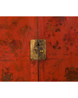Chinese Qing Dynasty Shanxi Wedding Cabinet with Original Red Lacquer-12. Asian & Chinese Furniture, Art, Antiques, Vintage Home Décor for sale at FEA Home