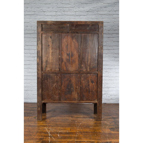 Chinese Qing Dynasty Shanxi Wedding Cabinet with Original Red Lacquer - Antique and Vintage Asian Furniture for Sale at FEA Home