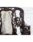 Pair of Chinese Hand Carved Rosewood Armchairs with Marble Splat and Dark Patina-13. Asian & Chinese Furniture, Art, Antiques, Vintage Home Décor for sale at FEA Home