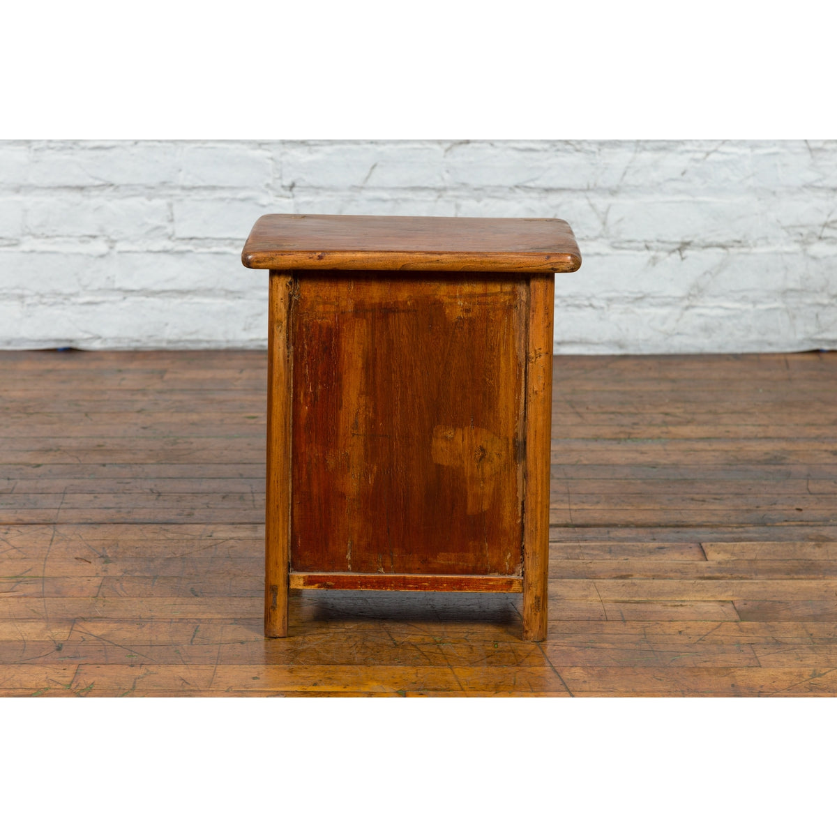 Chinese Qing Dynasty 19th Century Small Bedside Cabinet with Tapering Lines-10. Asian &amp; Chinese Furniture, Art, Antiques, Vintage Home Décor for sale at FEA Home
