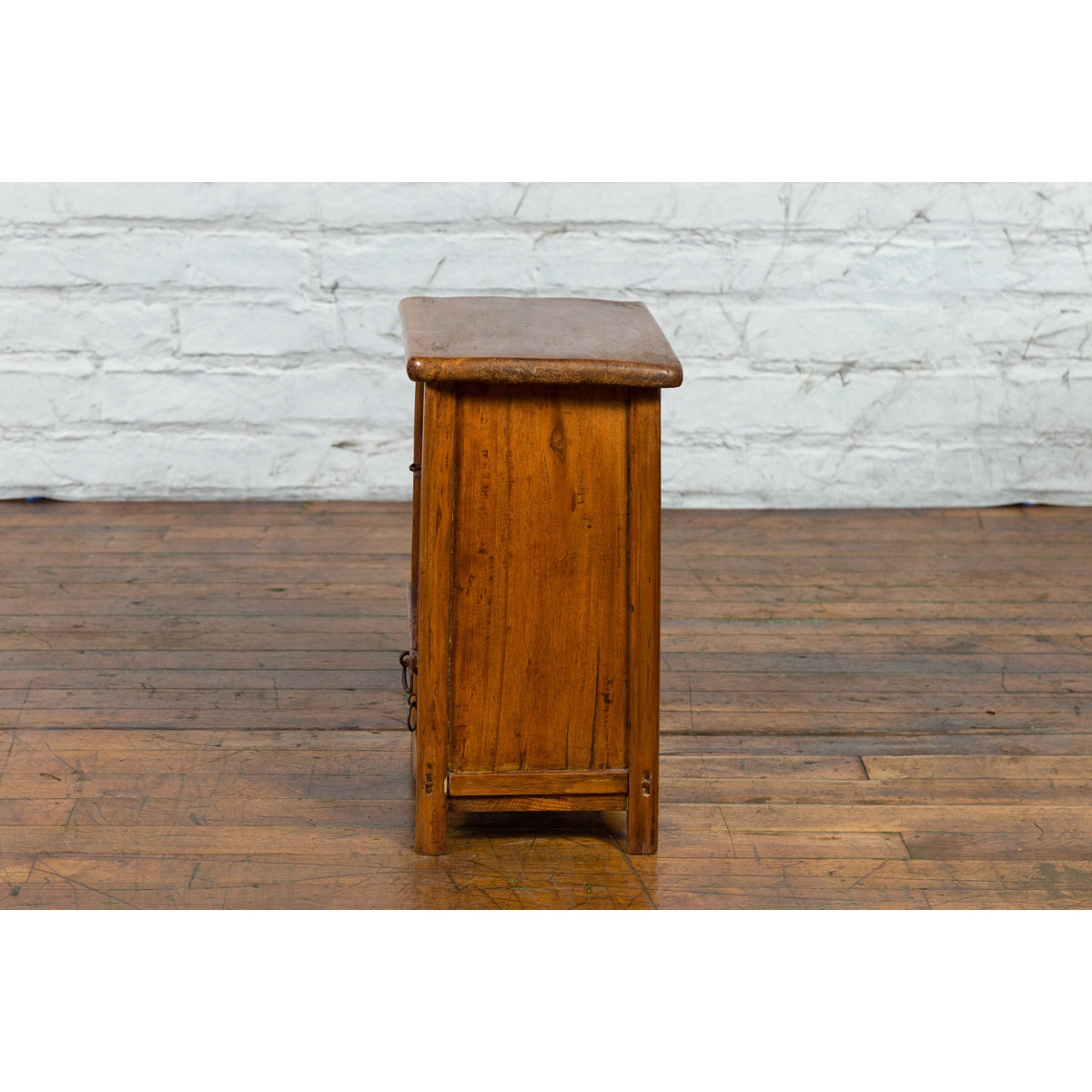 Chinese Qing Dynasty 19th Century Small Bedside Cabinet with Tapering Lines-11. Asian &amp; Chinese Furniture, Art, Antiques, Vintage Home Décor for sale at FEA Home