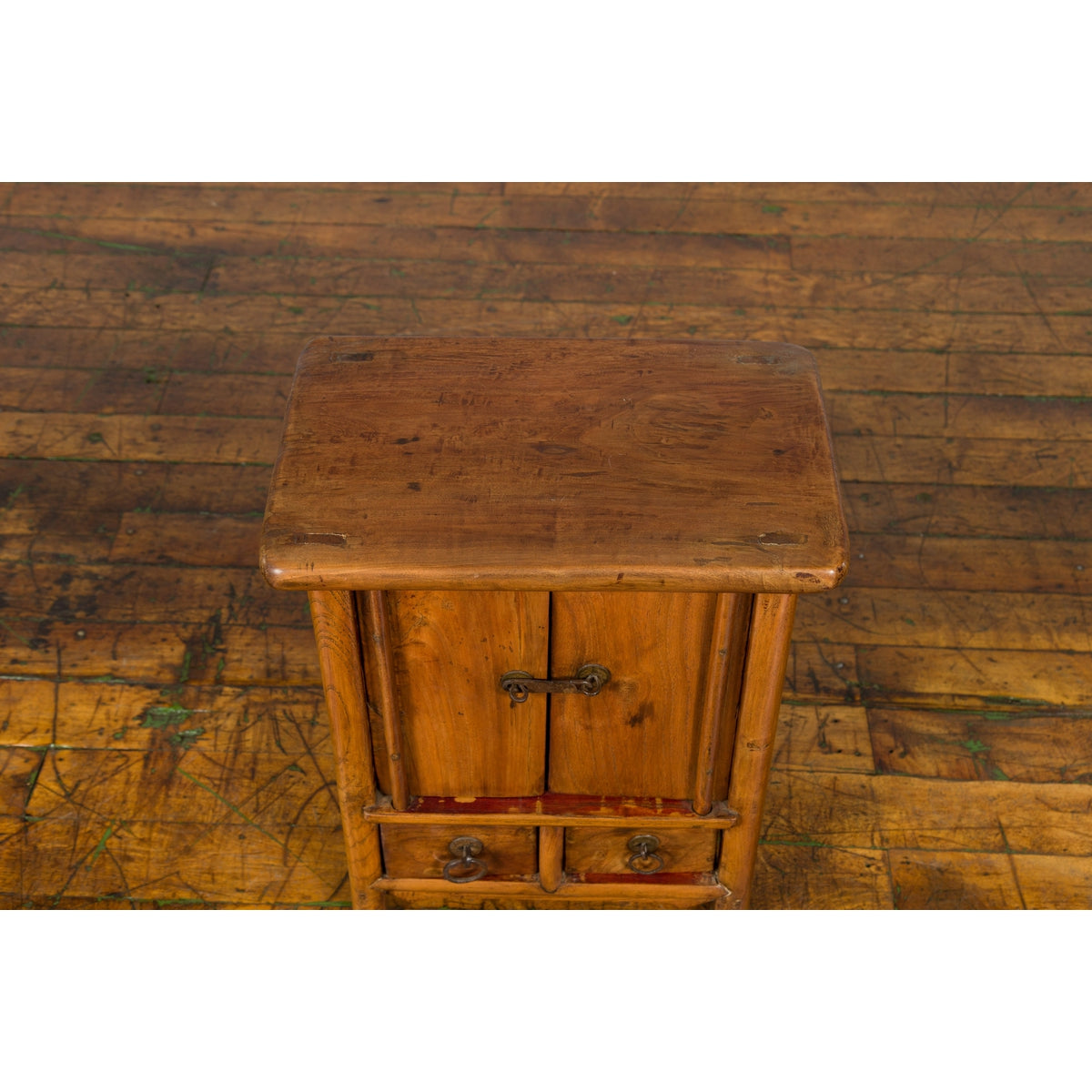Chinese Qing Dynasty 19th Century Small Bedside Cabinet with Tapering Lines-14. Asian &amp; Chinese Furniture, Art, Antiques, Vintage Home Décor for sale at FEA Home