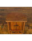 Chinese Qing Dynasty 19th Century Small Bedside Cabinet with Tapering Lines-14. Asian & Chinese Furniture, Art, Antiques, Vintage Home Décor for sale at FEA Home