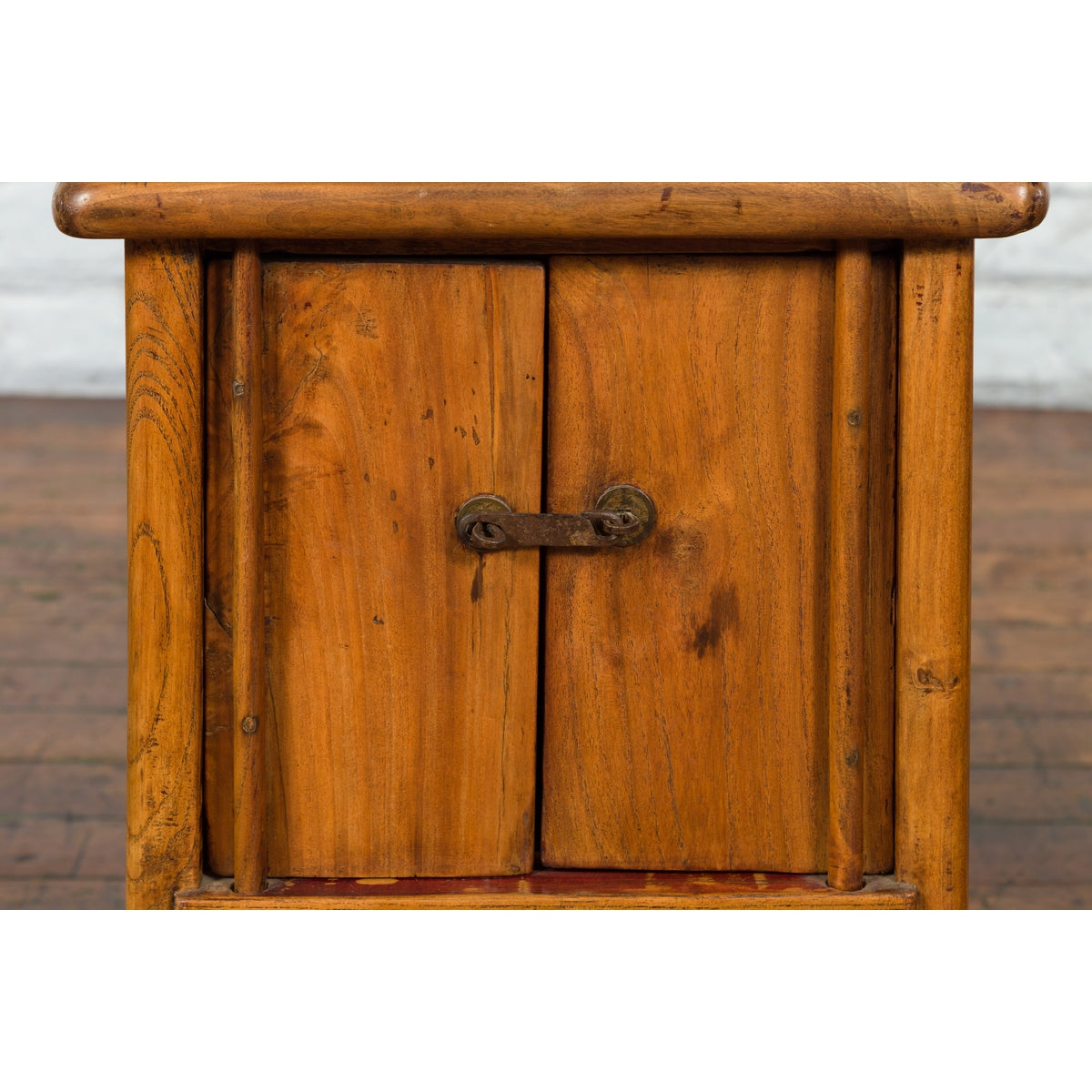 Chinese Qing Dynasty 19th Century Small Bedside Cabinet with Tapering Lines-6. Asian &amp; Chinese Furniture, Art, Antiques, Vintage Home Décor for sale at FEA Home