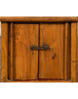 Chinese Qing Dynasty 19th Century Small Bedside Cabinet with Tapering Lines-6. Asian & Chinese Furniture, Art, Antiques, Vintage Home Décor for sale at FEA Home