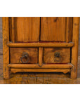 Chinese Qing Dynasty 19th Century Small Bedside Cabinet with Tapering Lines-7. Asian & Chinese Furniture, Art, Antiques, Vintage Home Décor for sale at FEA Home