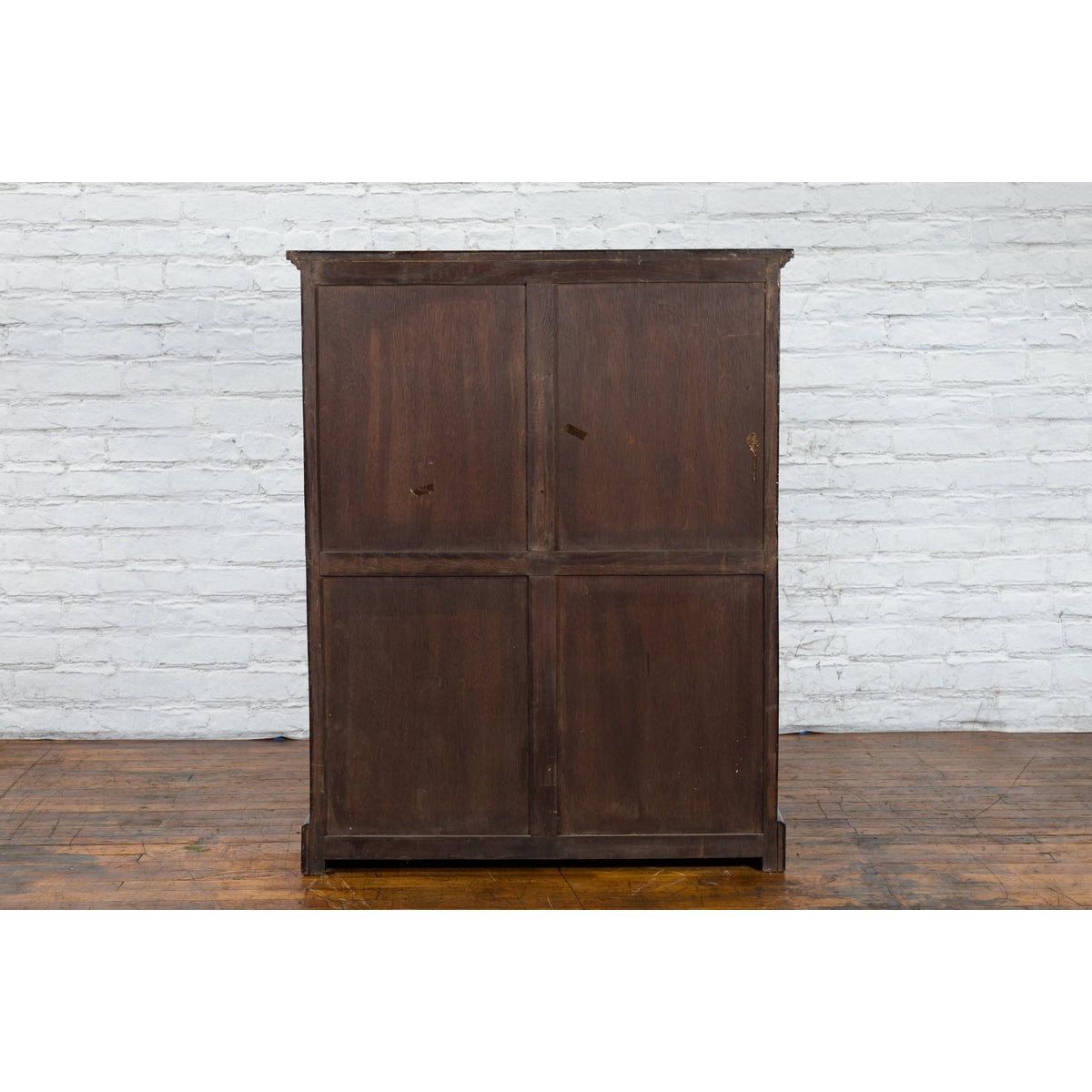 Vintage Chinese Tall Black Lacquered Elmwood Chest with Six Drawers-10. Asian &amp; Chinese Furniture, Art, Antiques, Vintage Home Décor for sale at FEA Home