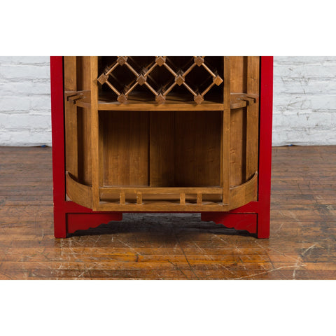 Chinese Antique Style Wine & Liqueur Cabinet