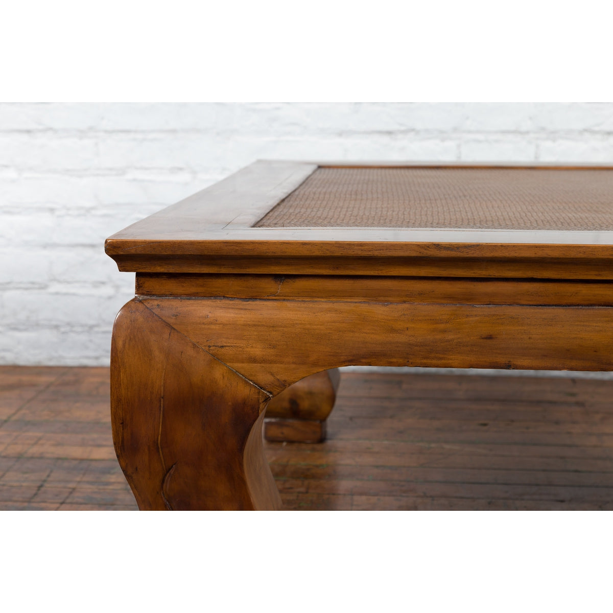 Chinese 19th Century Qing Dynasty Coffee Table with Rattan Top Inset-7. Asian &amp; Chinese Furniture, Art, Antiques, Vintage Home Décor for sale at FEA Home