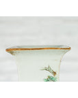 Chinese Qing 19th Century Altar Vase with Hand-Painted Flowers and Birds-9. Asian & Chinese Furniture, Art, Antiques, Vintage Home Décor for sale at FEA Home