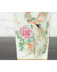 Chinese Qing 19th Century Altar Vase with Hand-Painted Flowers and Birds-8. Asian & Chinese Furniture, Art, Antiques, Vintage Home Décor for sale at FEA Home