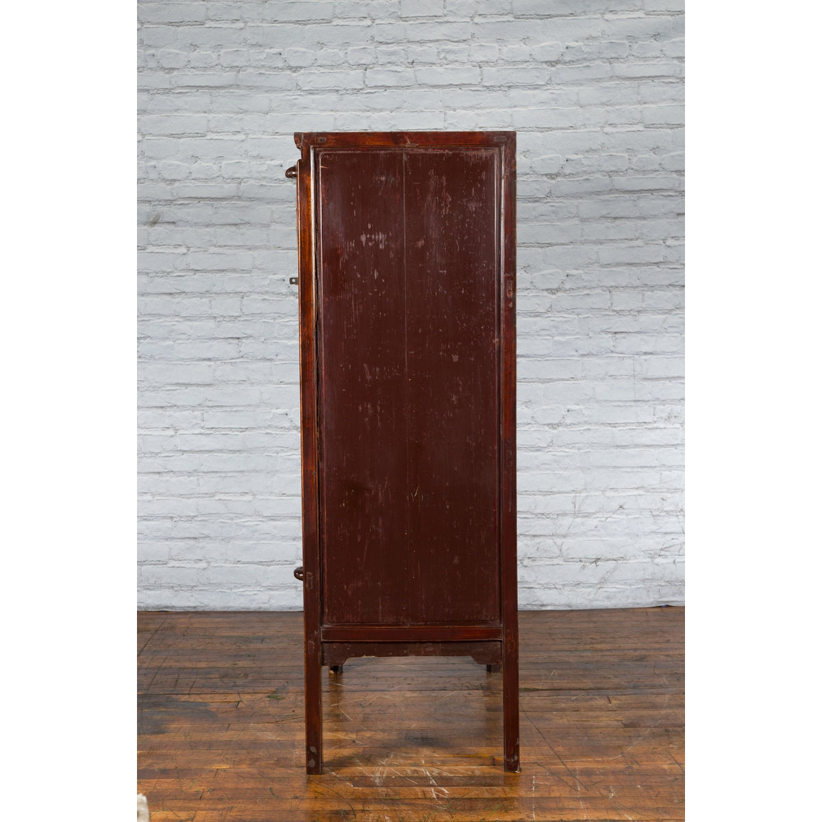 Chinese Qing Dynasty 19th Century Ningbo Cypress Cabinet with Brass Hardware-13. Asian &amp; Chinese Furniture, Art, Antiques, Vintage Home Décor for sale at FEA Home