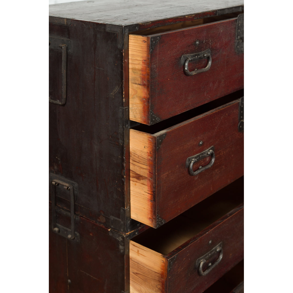Japanese Meiji Period Late 19th Century Isho-Dansu Chest with Iron Hardware-12. Asian &amp; Chinese Furniture, Art, Antiques, Vintage Home Décor for sale at FEA Home