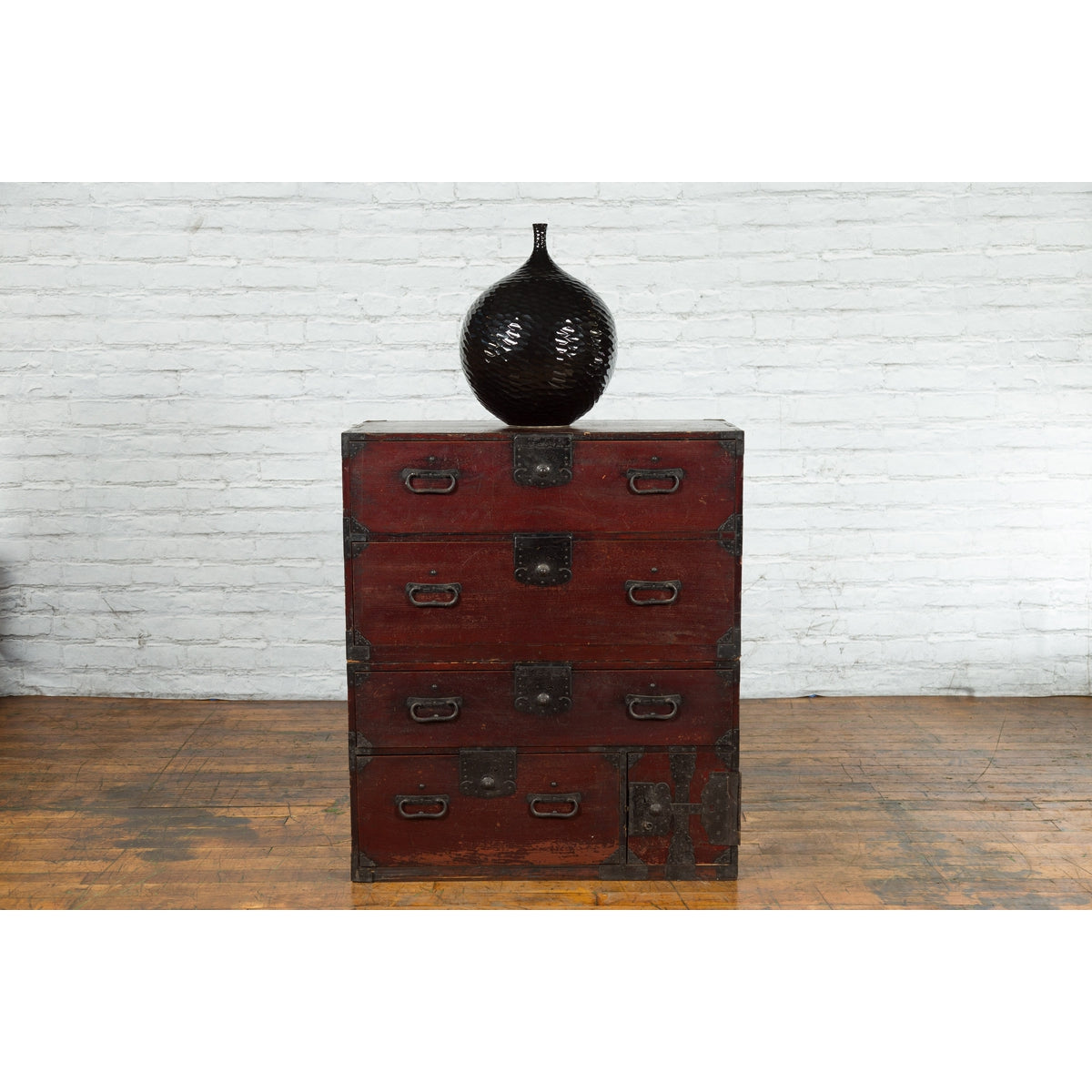 Japanese Meiji Period Late 19th Century Isho-Dansu Chest with Iron Hardware-2. Asian & Chinese Furniture, Art, Antiques, Vintage Home Décor for sale at FEA Home