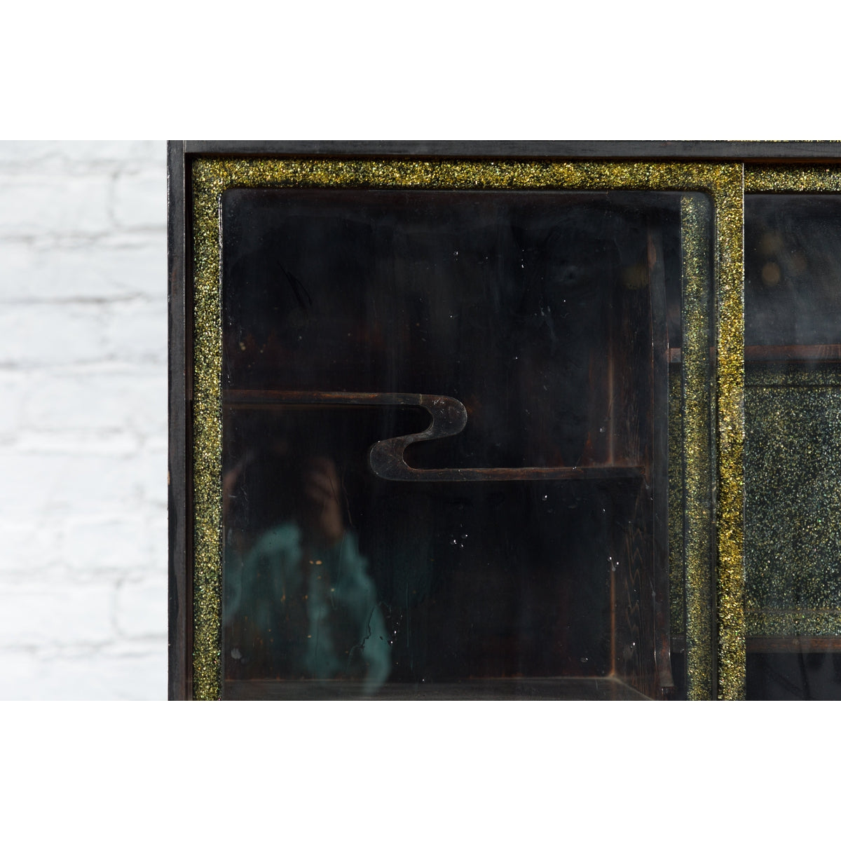 Japanese Early 20th Century Black and Gold Speckled Compound Cabinet-15. Asian &amp; Chinese Furniture, Art, Antiques, Vintage Home Décor for sale at FEA Home