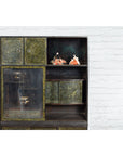 Japanese Early 20th Century Black and Gold Speckled Compound Cabinet-4. Asian & Chinese Furniture, Art, Antiques, Vintage Home Décor for sale at FEA Home