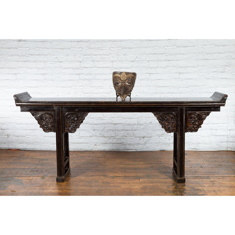 Indonesian Tribal Lombok Animal Mask with Gilded Accents and Striking Features - Antique and Vintage Asian Furniture for Sale at FEA Home
