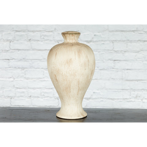 Vintage Artisan Prem Collection Ceramic Vase Pre Drilled To be Made into a Lamp-YNE754-4. Asian & Chinese Furniture, Art, Antiques, Vintage Home Décor for sale at FEA Home