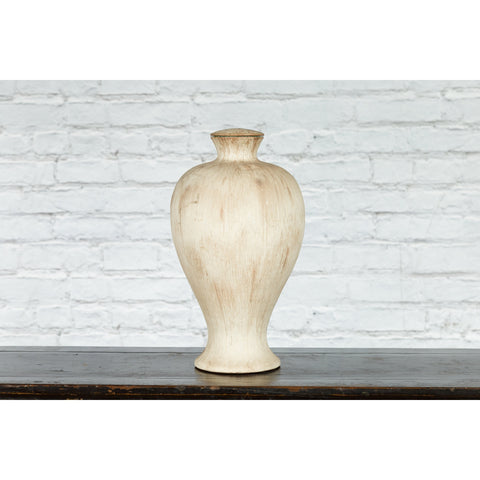Vintage Artisan Prem Collection Ceramic Vase Pre Drilled To be Made into a Lamp-YNE754-9. Asian & Chinese Furniture, Art, Antiques, Vintage Home Décor for sale at FEA Home