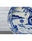 Japanese 19th Century Porcelain Imari Charger with Painted Blue and White Décor-7. Asian & Chinese Furniture, Art, Antiques, Vintage Home Décor for sale at FEA Home