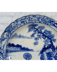 Japanese 19th Century Porcelain Imari Charger with Painted Blue and White Décor-12. Asian & Chinese Furniture, Art, Antiques, Vintage Home Décor for sale at FEA Home