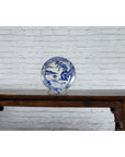 Japanese 19th Century Porcelain Imari Charger with Painted Blue and White Décor-3. Asian & Chinese Furniture, Art, Antiques, Vintage Home Décor for sale at FEA Home