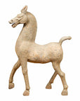 Large Chinese Han Dynasty Period Terracotta Walking Horse, circa 202 BC-200 AD-1. Asian & Chinese Furniture, Art, Antiques, Vintage Home Décor for sale at FEA Home