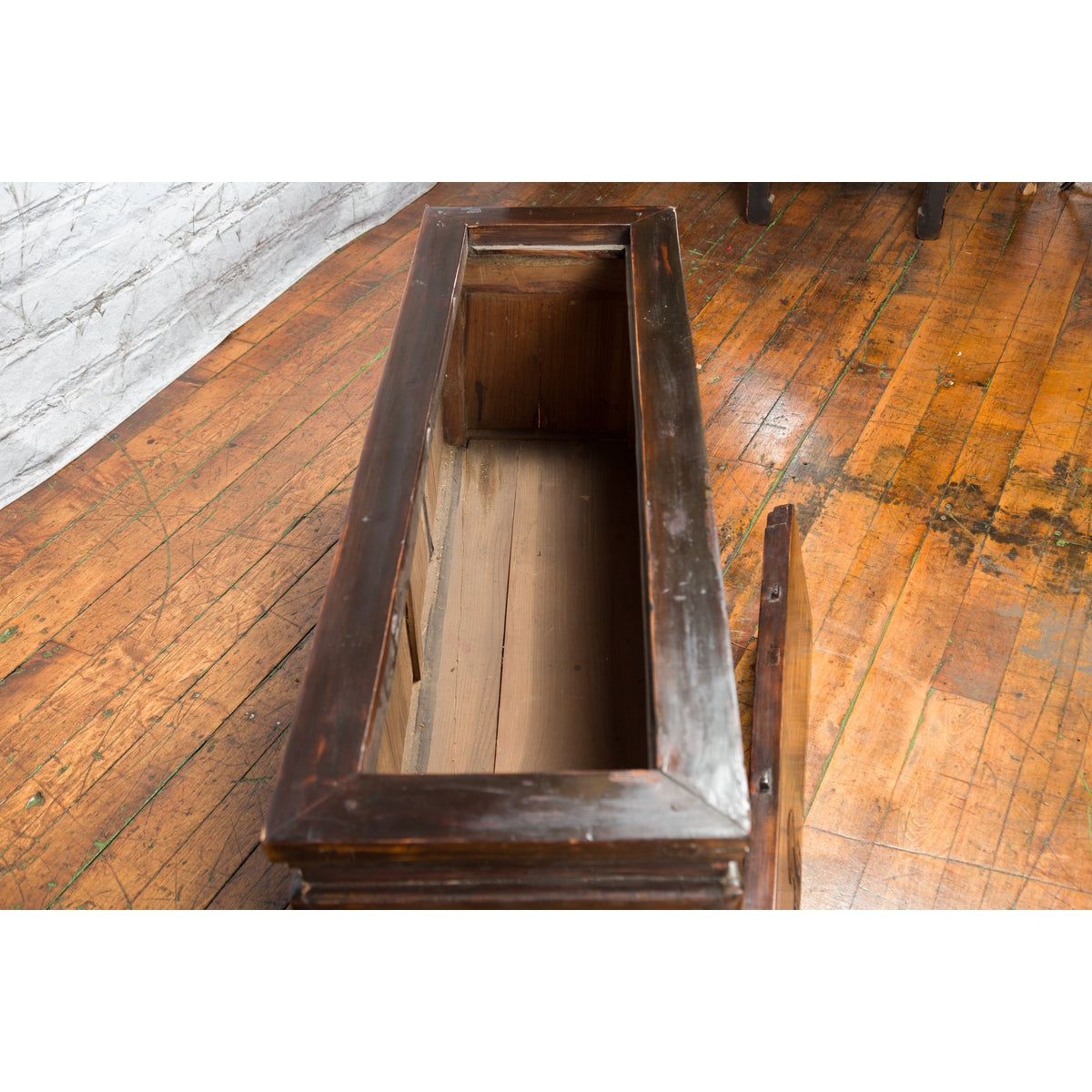 Qing Dynasty 19th Century Brown Coffer with Unhinged Panel Lid-12. Asian &amp; Chinese Furniture, Art, Antiques, Vintage Home Décor for sale at FEA Home