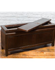 Qing Dynasty 19th Century Brown Coffer with Unhinged Panel Lid-5. Asian & Chinese Furniture, Art, Antiques, Vintage Home Décor for sale at FEA Home