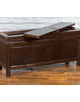 Qing Dynasty 19th Century Brown Coffer with Unhinged Panel Lid-6. Asian & Chinese Furniture, Art, Antiques, Vintage Home Décor for sale at FEA Home