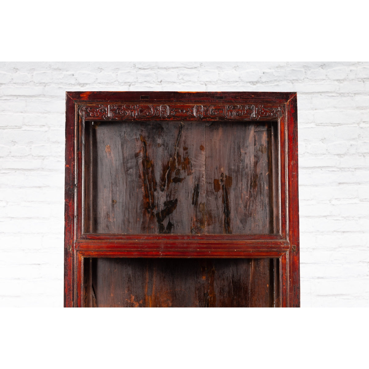 Qing Dynasty 19th Century Lacquered Cabinet with Carved Motifs-5. Asian &amp; Chinese Furniture, Art, Antiques, Vintage Home Décor for sale at FEA Home