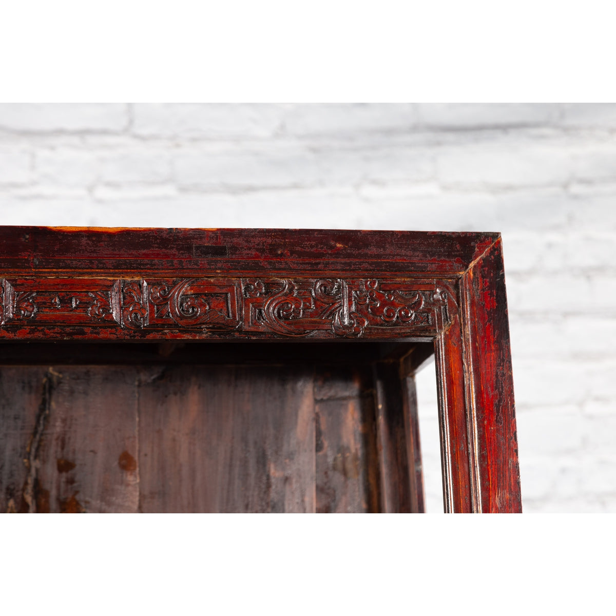 Qing Dynasty 19th Century Lacquered Cabinet with Carved Motifs-9. Asian &amp; Chinese Furniture, Art, Antiques, Vintage Home Décor for sale at FEA Home