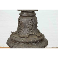 Large Contemporary Cast Bronze Krater Urn on Pedestal with Mythological Figures-RG1105-10. Asian & Chinese Furniture, Art, Antiques, Vintage Home Décor for sale at FEA Home
