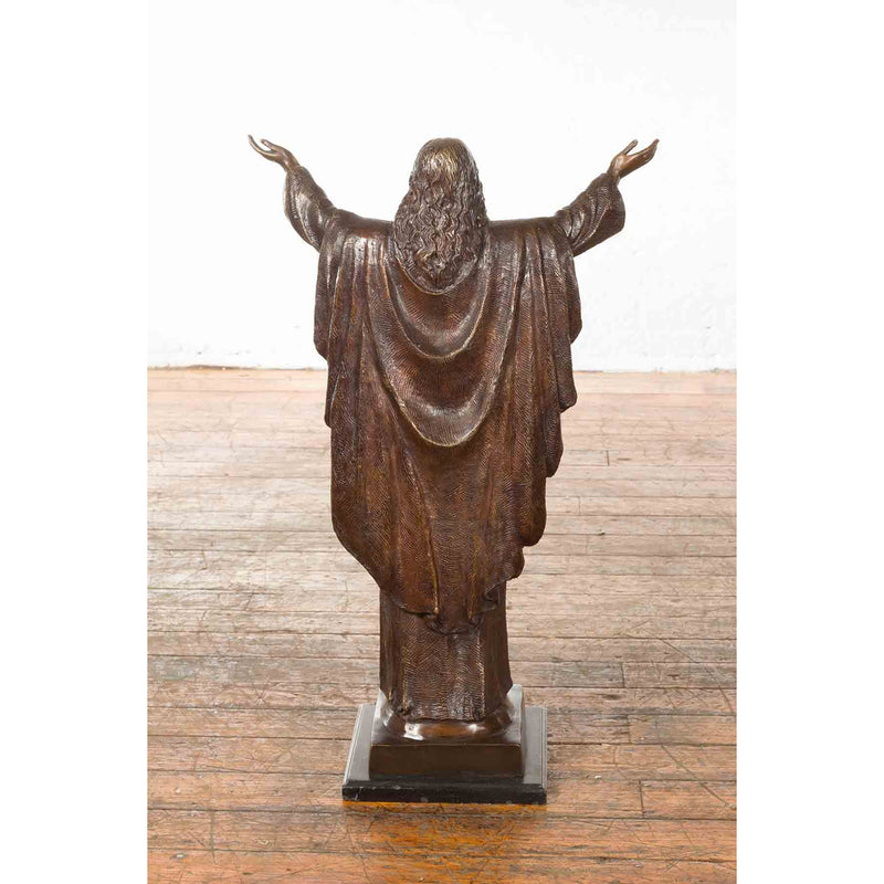 Contemporary Bronze Jesus Statue-RG1121-4. Asian & Chinese Furniture, Art, Antiques, Vintage Home Décor for sale at FEA Home